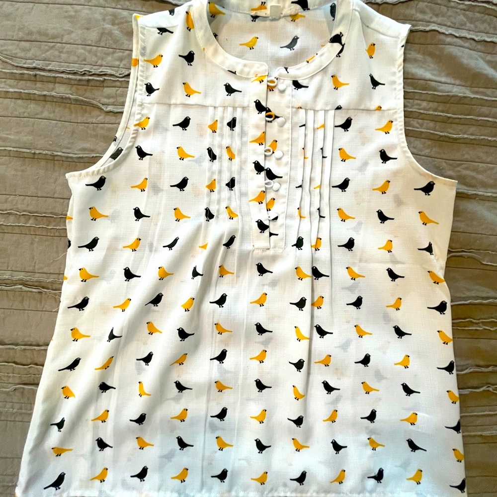 ModCloth Bird Blouse